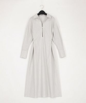 ＜COMME CA TALL (Women/大きいサイズ)＞〔　ＴＡＬＬサイズ　〕　コットンポプリンストライプ　シャツワンピース（３４７２ＯＫ０２）