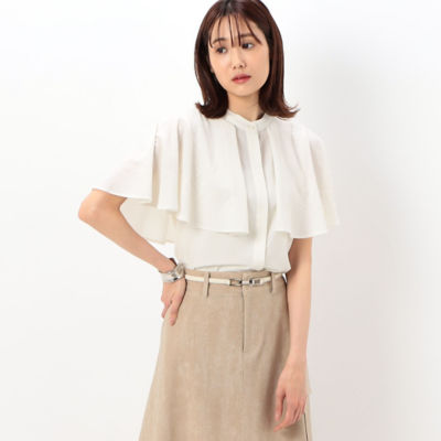 ＜COMME CA TALL (Women/大きいサイズ)＞〔　ＴＡＬＬサイズ　〕　ヴィンテージストレッチシフォンブブラウス（３４７３ＢＣ１５）