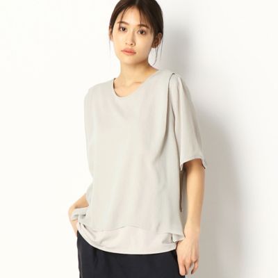 ＜COMME CA TALL (Women/大きいサイズ)＞〔ＴＡＬＬサイズ〕リライムジョーゼット　ブラウス（３４７３ＢＹ０９）