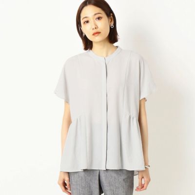 ＜COMME CA TALL (Women/大きいサイズ)＞〔ＴＡＬＬサイズ〕ヴィンテージストレッチシフォン　ブラウス（３４７３ＢＹ１６）