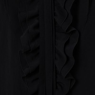 〔ＴＡＬＬサイズ〕ヴィンテージストレッチシフォン　フリルブラウス（３４７３ＨＡ０８）