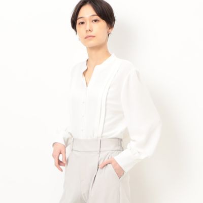 ＜COMME CA TALL (Women/大きいサイズ)＞〔　ＴＡＬＬサイズ　〕　ソアパールソフト　ブラウス（３４７３ＨＣ０２）