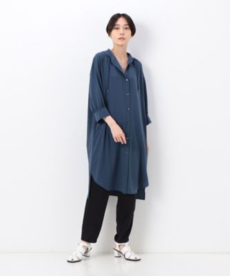 〔　ＴＡＬＬサイズ　〕　ヴィンテージストレッチシフォン　シャツ羽織り（３４７３ＨＣ１４）