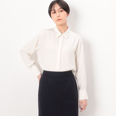 〔　ＴＡＬＬサイズ　〕　プルエラバックサテン　シャツ（３４７３ＨＥ１０）