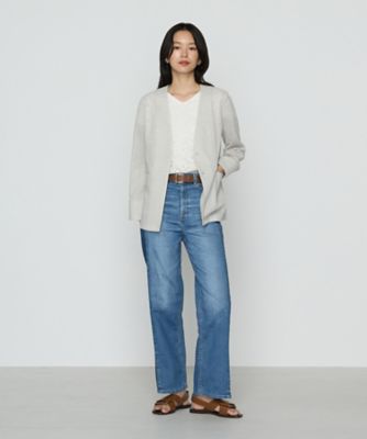 〔　ＴＡＬＬサイズ　〕　リーフ柄ラッセルレース　ブラウス（３４７３ＨＫ１４）