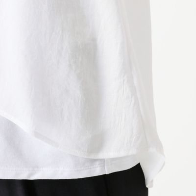 〔ＴＡＬＬサイズ〕リボン付　レイヤード風プルオーバー（３４７３ＨＴ０９）