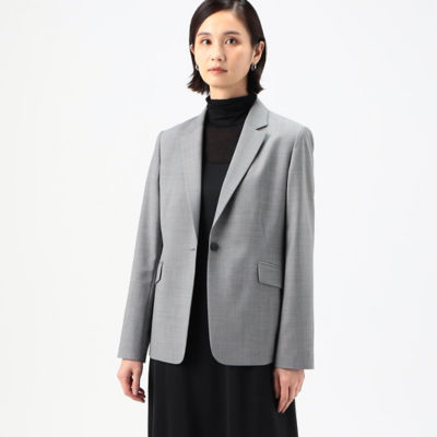 ＜COMME CA TALL (Women/大きいサイズ)＞〔　ＴＡＬＬサイズ　〕　【セットアップ対応】２ＷＡＹストレッチトロ　シングルジャケット（３４８０ＧＧ０１）