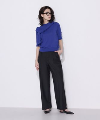 TALLサイズ 〕【セットアップ対応】 ストレッチトロ ワイドパンツ