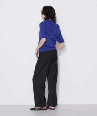 TALLサイズ 〕【セットアップ対応】 ストレッチトロ ワイドパンツ