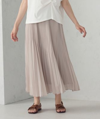 シフォンジョーゼット　アシンメトリープリーツ　スカート（３８５０ＦＭ５０）