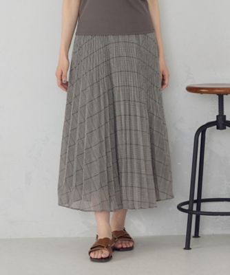シフォンジョーゼット　アシンメトリープリーツ　スカート（３８５０ＦＭ５０）