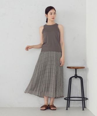 シフォンジョーゼット アシンメトリープリーツ スカート