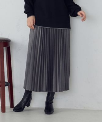 エンボス加工プリーツスカート（3850FM52） | COMME CA ISM