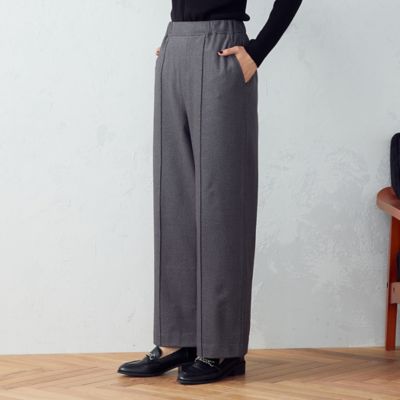 ＜COMME CA ISM (Women)＞《裏起毛》セミワイドパンツ（３８５２ＰＡ５５）