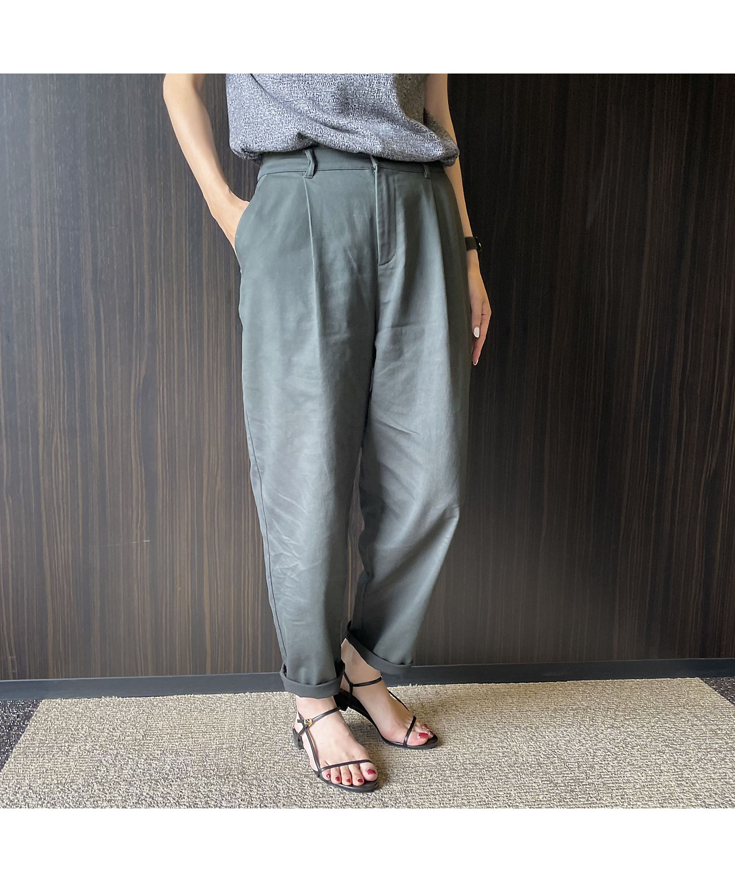 サテン テーパード パンツ(3852PE50) | COMME CA ISM サテン テーパード パンツ(3852PE50) | COMME CA ISM