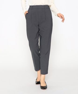 ＜COMME CA ISM (Women)＞【美しい　ベーシックパンツ】　裏起毛　カルゼ　テーパードパンツ（３８５２ＰＥ５８）