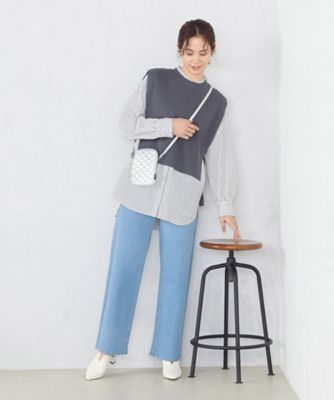 10オンス ストレート デニムパンツ（3852PG51） | COMME CA