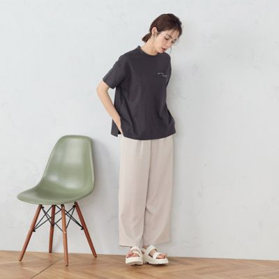 momogusa 百草コットンワイドゴムパンツ momogusa 百草コットンワイドゴムパンツ（コットンウエストゴム