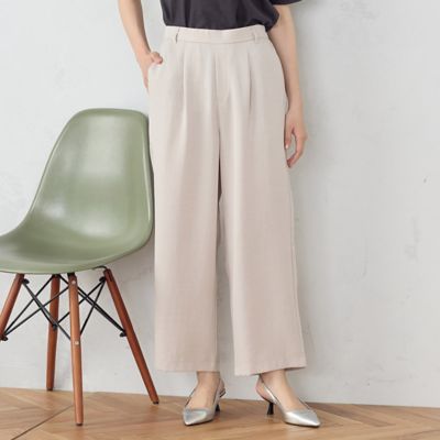 DT♪ COLONIA シルクとリネンのワイドパンツ 関税込 COLUMN パンツ / リネンワイドパンツ レディース : ZOZOTOWN