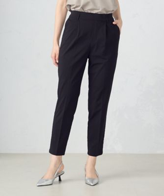 ＜COMME CA ISM (Women)＞【美しいベーシックパンツ】ストレッチツイルテーパードパンツ（３８５２ＰＧ５６）