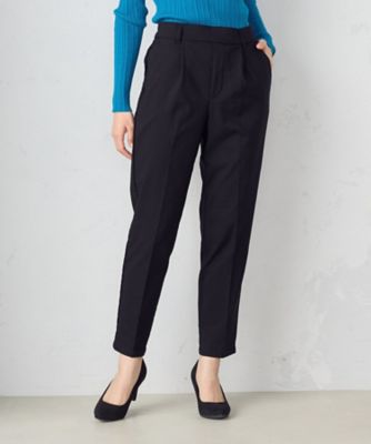 ＜COMME CA ISM (Women)＞【美しい　ベーシックパンツ】裏起毛カルゼ　テーパードパンツ（３８５２ＰＧ５８）