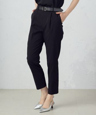 ＜COMME CA ISM (Women)＞【美しいベーシックパンツ】ストレッチツイルテーパードパンツ（３８５２ＰＩ５６）