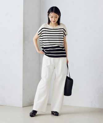 【美しいベーシックパンツ】ワイドシルエット　チノパンツ（３８５２ＰＫ５０）
