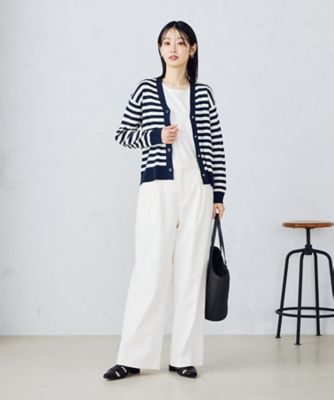 【美しいベーシックパンツ】ワイドシルエット　チノパンツ（３８５２ＰＫ５０）