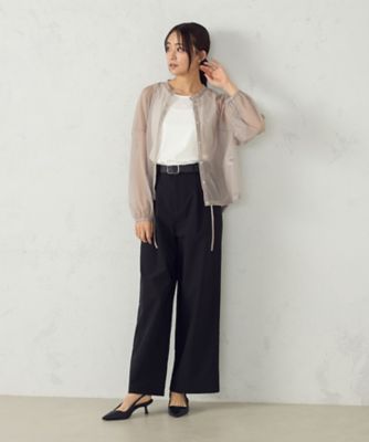 【美しいベーシックパンツ】ワイドシルエット　チノパンツ（３８５２ＰＫ５０）