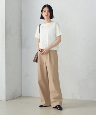 【美しいベーシックパンツ】ワイドシルエット　チノパンツ（３８５２ＰＫ５０）