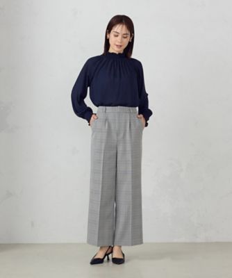 グレンチェック ワイドパンツ（3852PK51） | COMME CA