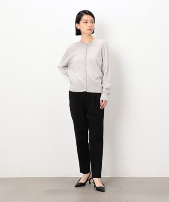【美しいベーシックパンツ】ストレッチテーパードパンツ（３８５２ＰＫ５６）