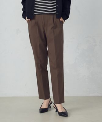 【美しいベーシックパンツ】ストレッチテーパードパンツ（３８５２ＰＫ５６）