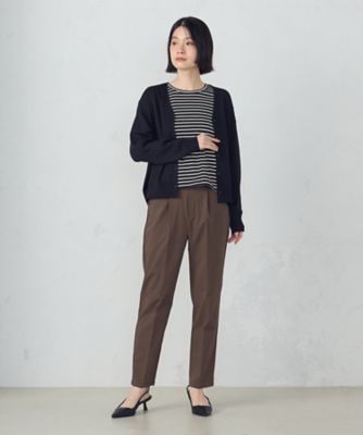 【美しいベーシックパンツ】ストレッチテーパードパンツ（３８５２ＰＫ５６）