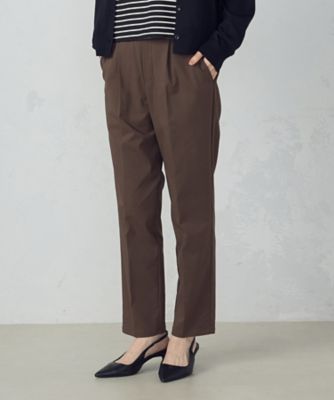 【美しいベーシックパンツ】ストレッチテーパードパンツ（３８５２ＰＫ５６）