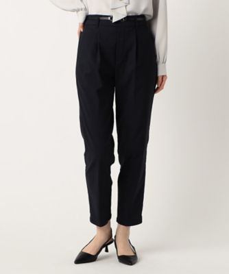 【美しいベーシックパンツ】裏起毛カルゼ　テーパードパンツ（３８５２ＰＫ５８）