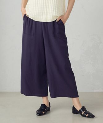 麻調スラブワイドパンツ（３８５２ＰＫ６０）