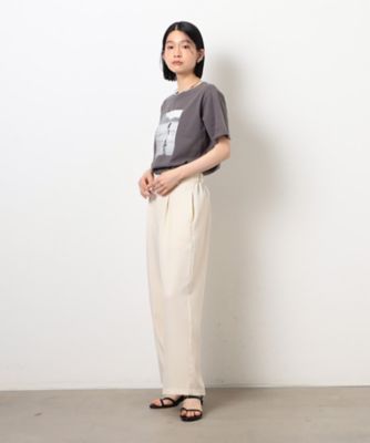 【美しいベーシックパンツ】麻調ワイドパンツ（３８５２ＰＭ５３）