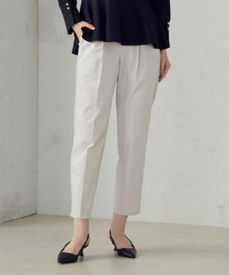 ＜COMME CA ISM (Women)＞【美しいベーシックパンツ】ストレッチツイル　テーパードパンツ（３８５２ＰＯ５６）