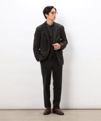 美品 TOMORROWLAND コーデュロイジャケット ベストセット　サイズ48 TOMORROWLAND｜ライトコーデュロイ プリーテッドジャケット | Rakuten