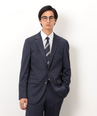 COMME CA ISM (Men)/コムサイズム デニムライクプリントジャージー ジャケット(4701GM10) 09ネービーブルー コート・ジャケット【三越伊勢丹/公式】