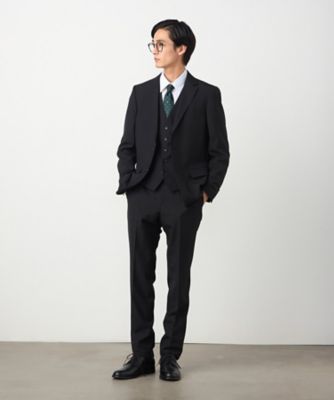 COMME CA MEN ウールトロピカルジャケットXXL黒(未使用）春～夏用 セットアップ対応】ポリエステル ウール トロピカル ジャケット