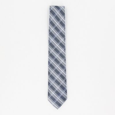 ＜COMME CA ISM (Men)＞【シルク１００％】カラーチェック　ネクタイ（４７０６ＮＥ２２）