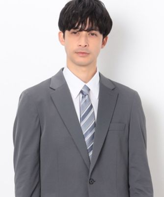 ＜COMME CA ISM (Men)＞【シルク　１００％】シャドー　ストライプ　ネクタイ（４７０６ＮＧ１２）