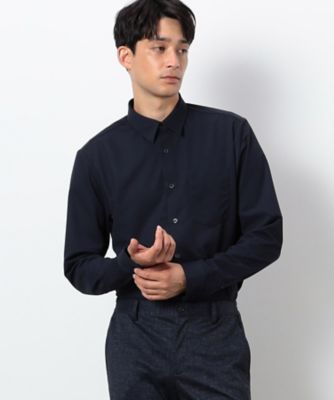 トリコット無地 ショートポイントカラー ドレスシャツ