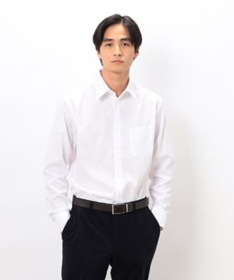 ＜COMME CA ISM (Men)＞市松柄ドビー　ドレスシャツ（４７１０ＨＭ０１）