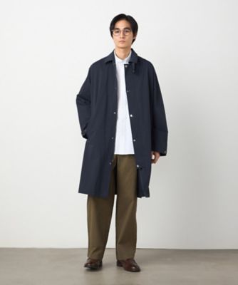 綿ナイロンストレッチ ステンカラーコート（4717MO02
