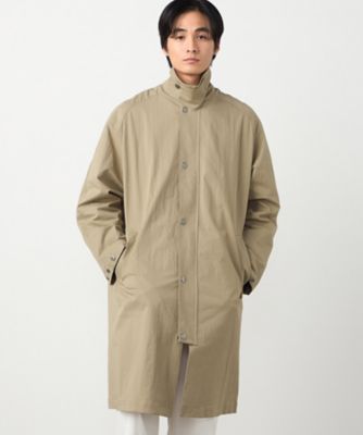 綿ナイロンストレッチ ステンカラーコート（4717MO02