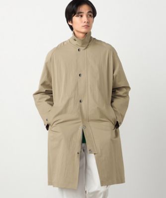 綿ナイロンストレッチ ステンカラーコート（4717MO02
