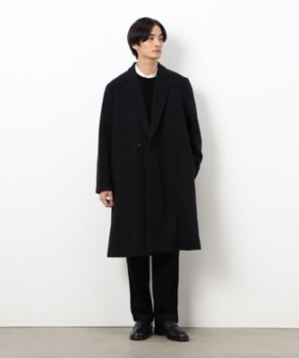ウールブレンド メルトン セミダブル チェスターコート